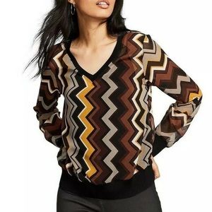 NEW Missoni X Target Sheer Chevron Top Large